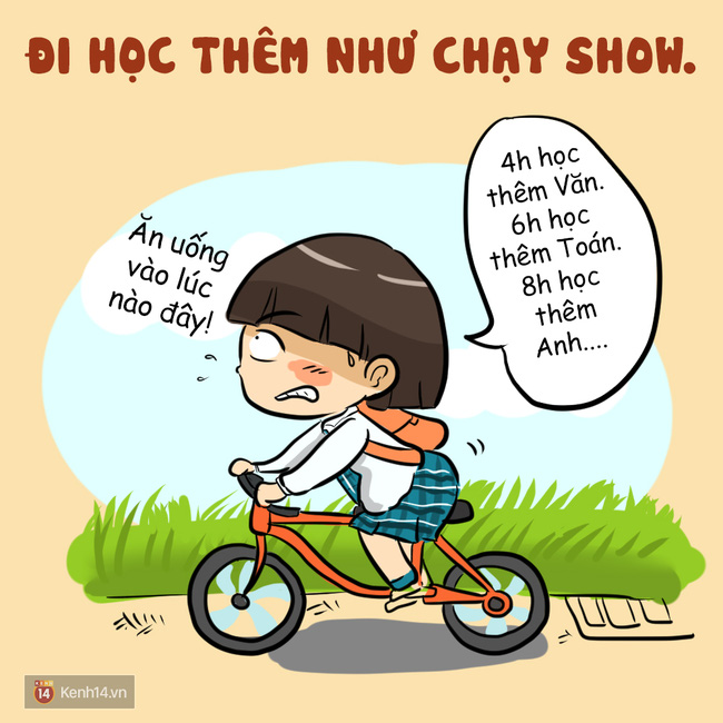 Học thêm được chút nào thì hay chút nấy, ở nhà mà thấy bạn đi học thì không yên tâm. Mà đã học thì phải học hết các môn, không được bỏ sót gì.