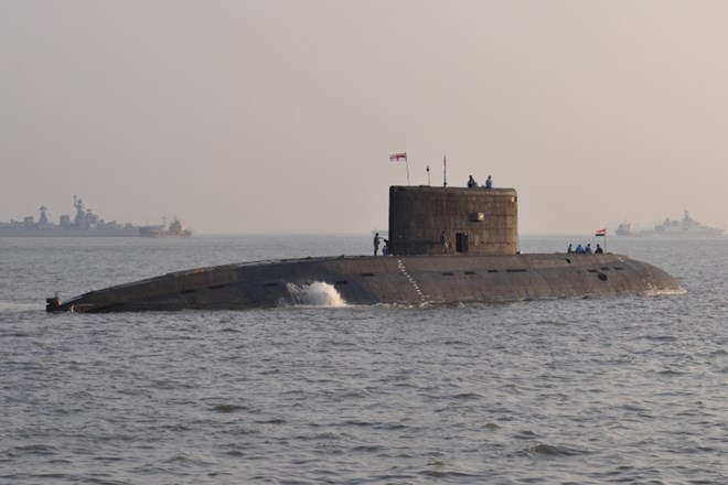 
Tàu ngầm Sindhukesari của Ấn Độ.
