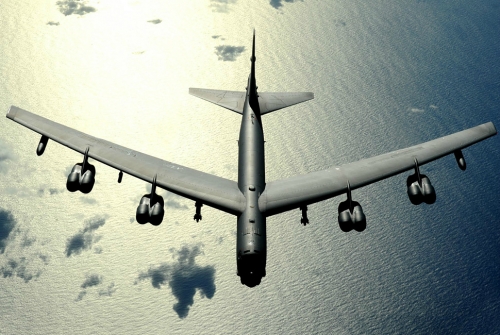 Máy bay ném bom Boeing B-52 Stratofortress của Mỹ.