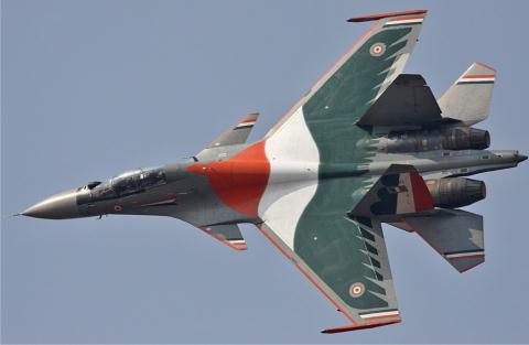 
Su-30MKI của Ấn Độ.
