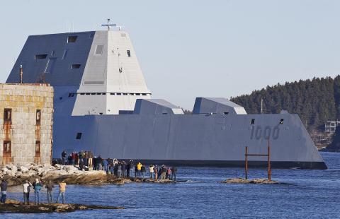 
Mỹ thử nghiệm khu trục hạm DDG-1000 Zumwalt
