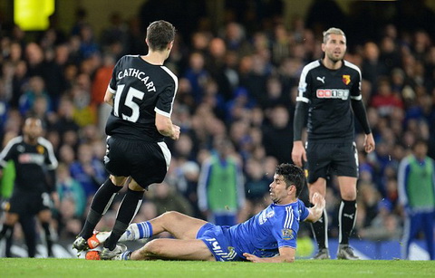 
Diego Costa rất hay khiêu khích đối thủ.
