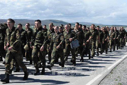 
Binh sĩ Đức công tác tại lực lượng giữ gìn hoà bình NATO. Ảnh: AFP/TTXVN
