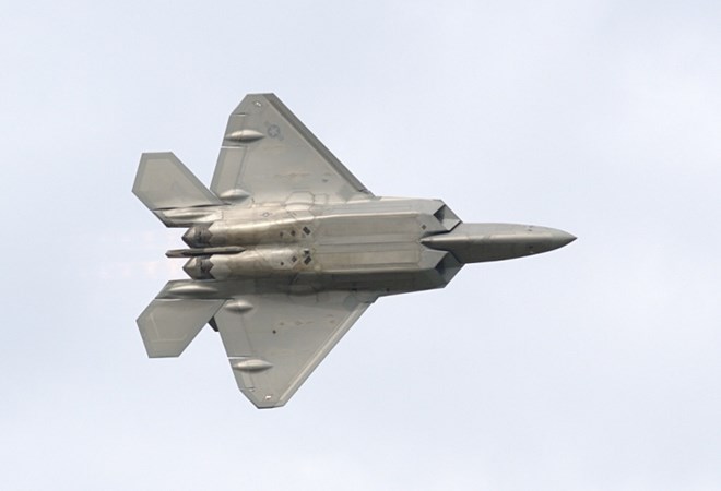 
Máy bay F-22 của không quân Mỹ
