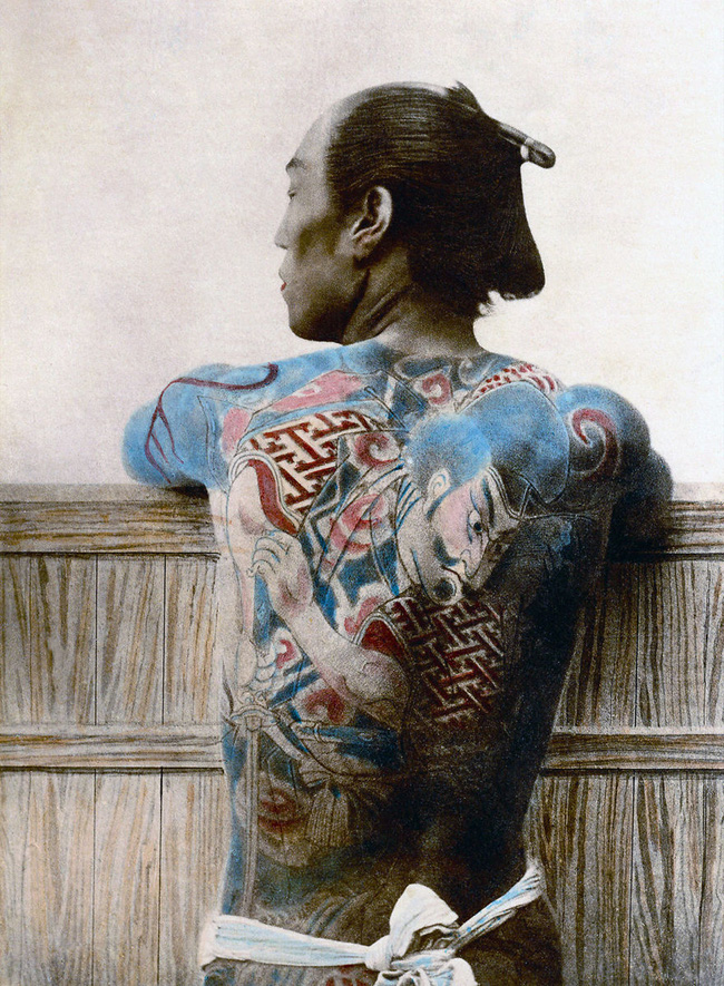 
Những hình xăm trên cơ thể là niềm tự hào của những võ sĩ samurai
