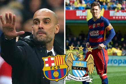 Guardiola muốn kéo Messi về Man City với mình.