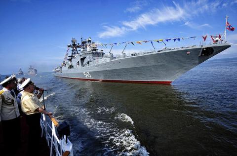 Chiến hạm Nga hiện diện trên Biển Đông ngày càng nhiều.