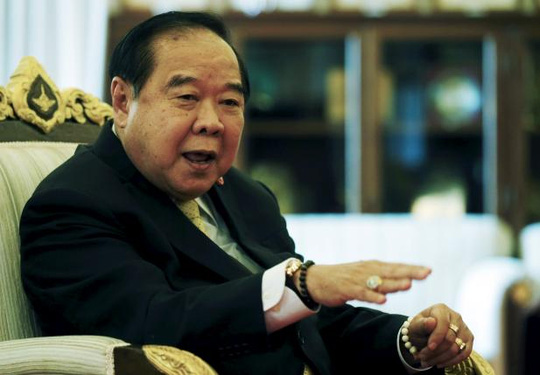 
Phó Thủ tướng kiêm Bộ trưởng Quốc phòng Prawit Wongsuwan Ảnh: REUTERS
