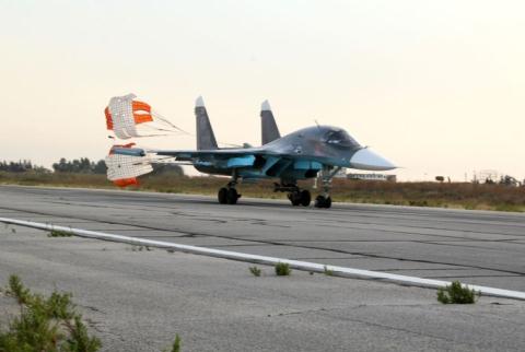 Chiếc Su-34 mang số hiệu 22 không nhả được bom khi quay về căn cứ.
