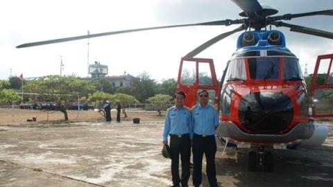 
Trực thăng EC225 thăm đảo Trường sa lớn.
