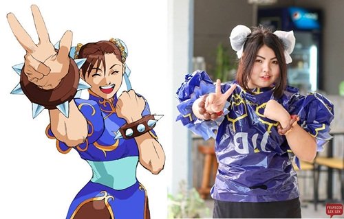 
Không có ngoại hình bắt mắt nhưng vẫn tự tin cosplay nhiều sao nữ nổi tiếng xứ chùa vàng như: ngôi sao Davika Mai Hoorne, Treechada Poy Petcharat, hoa hậu Panadda Boom Wongphudee... cô khiến mọi người bật cười với những màn hóa thân bá đạo của mình.
