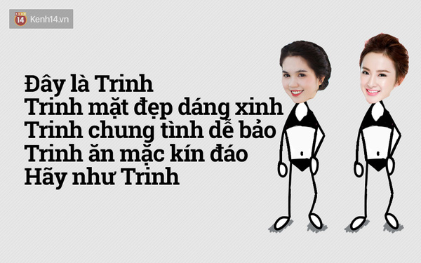 Hai nàng Trinh cũng không thể thoát khỏi trào lưu này...