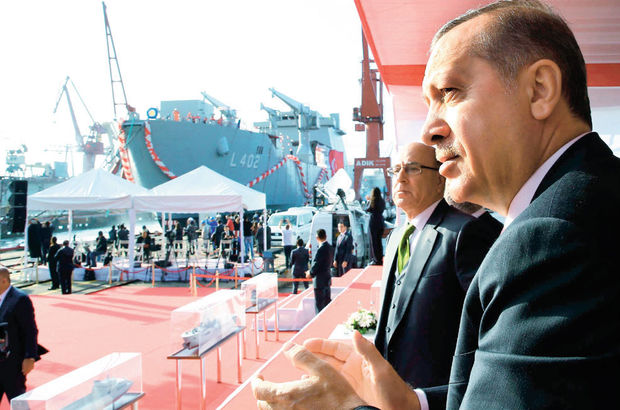 
Ông Erdogan dự lễ khởi công đóng tàu TGC Anadolu. Ảnh: HaberTurk

