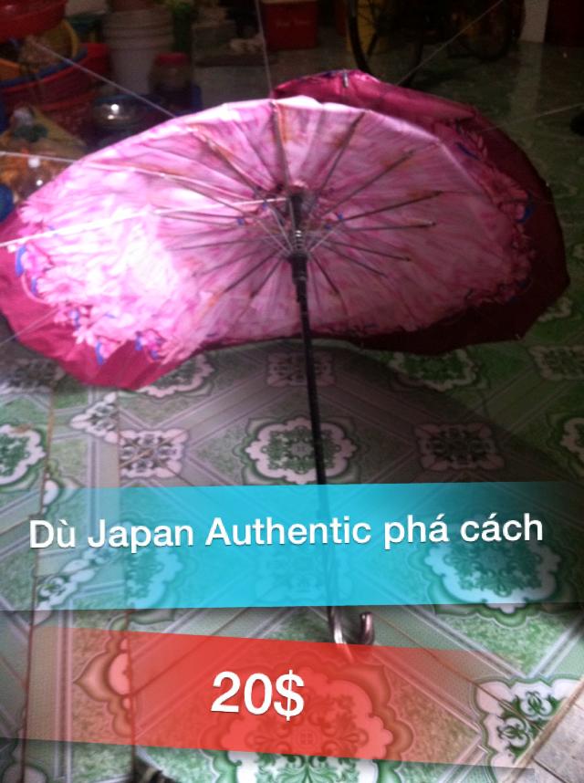 
Umbrella chất lượng Nhật Bản. Thách thức mưa to gió lớn. Chất liệu dù bền đẹp không thấm nước. Thiết kế phá cách. Thích hợp cho các swag boy swag girl nha.
