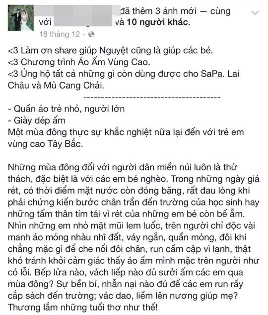 
Nhiều bạn trẻ kêu gọi mọi người chung tay quyên góp, ủng hộ người dân nghèo.
