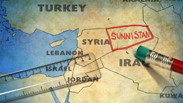 
Bản đồ Trung Đông sẽ được vẽ lại với sự xuất hiện của một nhà nước Sunni-stan? Ảnh: Michael Mucci/smh.com.au
