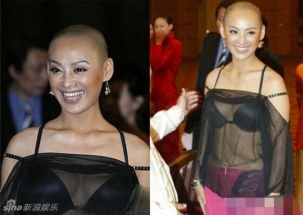 Nữ diễn viên Ninh Tĩnh không chỉ gây chú ý với tạo hình đầu trọc lốc. Trang phục đầy sáng tạo của mỹ nhân 43 tuổi cũng thu hút sự quan tâm của đông đảo báo giới và công chúng.