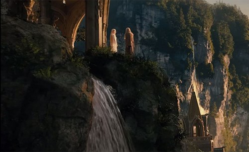 
Vùng đất huyền ảo, hùng vĩ của tộc tiên trong The Hobbit chỉ là kỹ xảo dựng lên.
