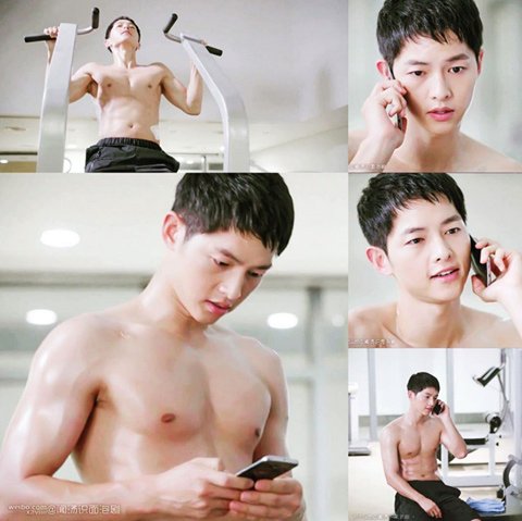 
Song Joong Ki khoe cơ bắp săn chắc trong phim. Nhiều fan khẳng định sau khi xuất ngũ, anh càng thêm quyến rũ.
