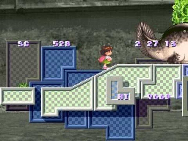 
Hình ảnh trong game Umihara Kawase ra mắt tháng 12.1994.
