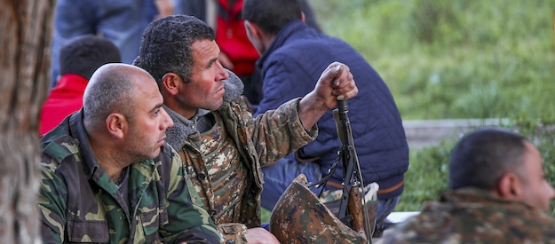 
Lính tình nguyện Armenia ở Nagorno-Karabakh
