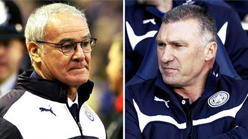 Sa thải Pearson (phải) để thay bằng Ranieri đã đưa Leicester lên đỉnh cao