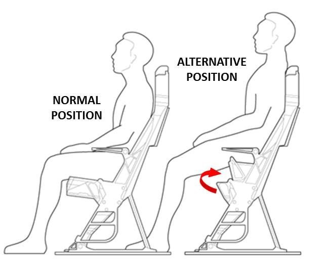 
Nếu muốn duỗi chân, bạn có thể thay đổi cấu trúc của ghế
