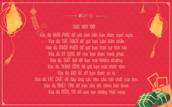 
Chắc chắn ai cũng cảm thấy vui trong bụng khi được nghe lời chúc ĐẦY ĐỦ này!
