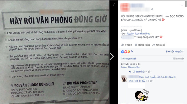 Topic đăng tải trên một diễn đàn lớn đang thu hút các bạn trẻ và dân văn phòng bàn tán ầm ĩ