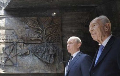 Ông Putin trong chuyến thăm Israel năm 2012. Ảnh: Reuters