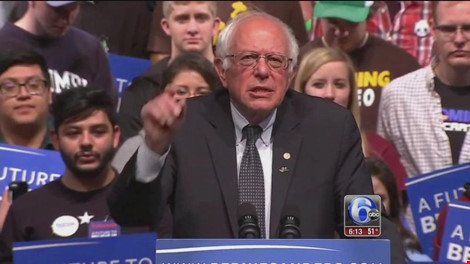 
Ông Bernie Sanders tại chiến dịch ở bang Philadelphia. Ảnh: YouTube
