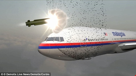 
Báo cáo cuối cùng của Ủy ban An toàn Hà Lan công bố hôm 13-10-2015 kết luận máy bay MH17 bị bắn hạ bằng loại tên lửa BUK do Nga sản xuất. Ảnh minh họa: Daily Mail
