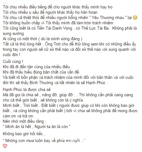 
Qua chia sẻ của Thu Phương có thể thấy trong suy nghĩ của cô việc người khác hát bài hit, độc quyền của mình là chuyện bình thường. Thu Phương chưa bao giờ trách móc hay tố cáo các ca sĩ khác. Nhiều người cho rằng lời nói của Thu Phương đang ám chỉ đến Tuấn Hưng.
