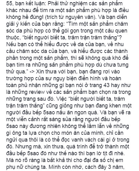 Lý lẽ cụ thể của L.Q đưa ra.