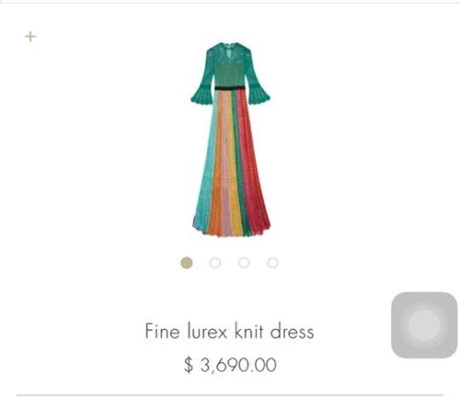 
Bộ váy của Gucci có giá hơn 82 triệu đồng.
