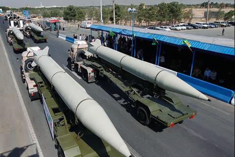 
Dàn tên lửa Shahab của Iran
