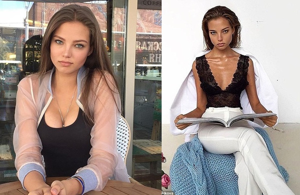
2 hình ảnh trái ngược của Alesya Kafelnikov.
