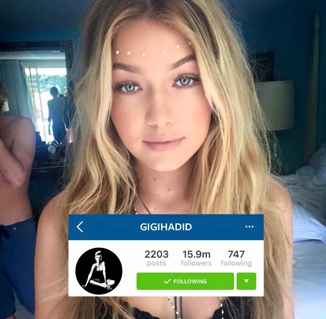 Instagram của cô người mẫu vô cùng xinh đẹp Gigi Hadid này dường như hot hơn sau chuyện tình của cô và Zayn Malik được công khai trên khắp các mặt báo.