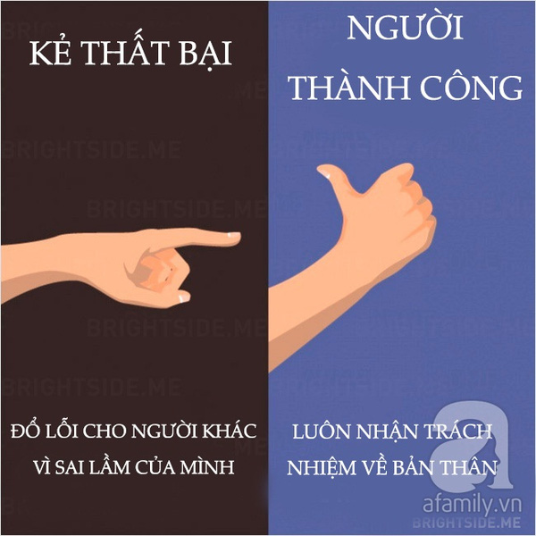 Cách chịu trách nhiệm trước một vấn đề cũng là thước đo để đánh giá người đó có thành công hay không.