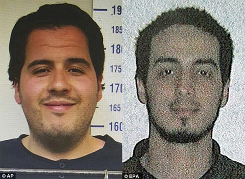 Hai anh em Khalid và IBrahim el-Bakraoui, thủ phạm gây ra vụ nổ ở Brussels.