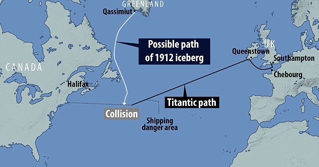 Tảng băng trôi làm chìm tàu Titanic lớn từng nào?