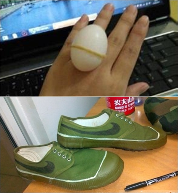 
Nhẫn hột trứng với giày thể thao này ăn đứt hột xoàng với giày Nike là cái chắc!

