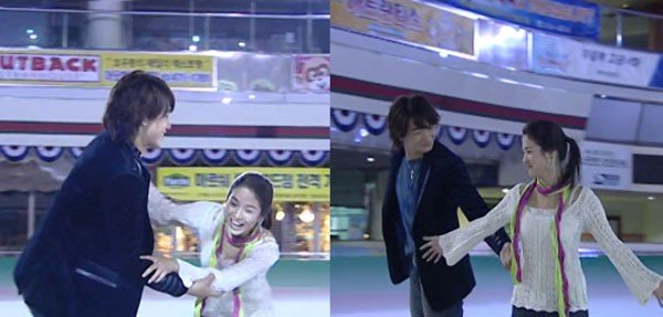 
Song Hye Kyo trổ tài trượt băng trong Ngôi nhà hạnh phúc.
