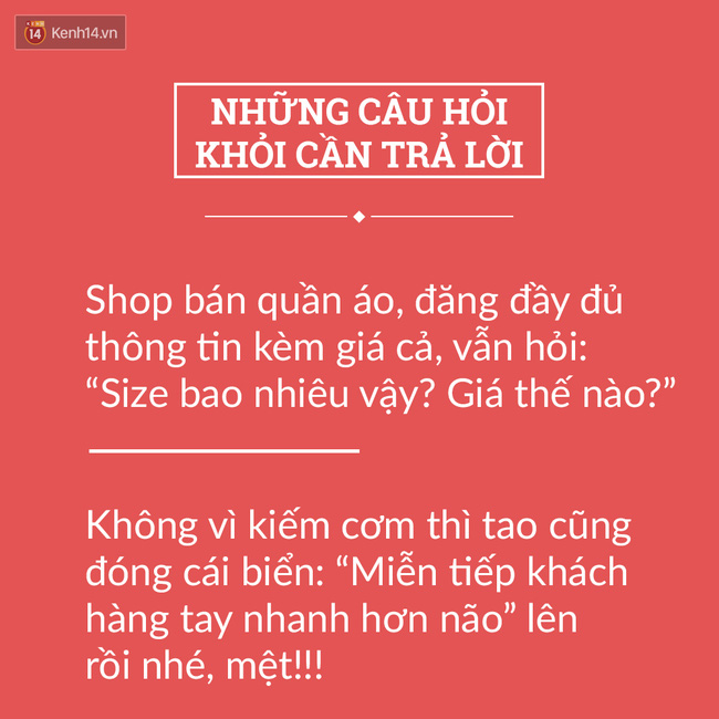 Bi kịch của rất nhiều người bán hàng khi nhận được câu hỏi này của khách