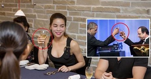 
Hà Hồ dùng ảnh Obama phản pháo khi bị chê kém sành điệu chỉ vì ly rượu
