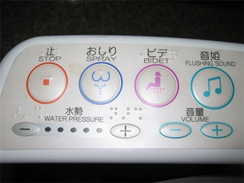 
Toilet Yoshiki có nhiều nút chức năng. (Ảnh: Internet)
