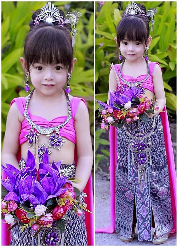 Cận cảnh vẻ đẹp của bé gái Thái Lan hứa hẹn sẽ là đại mỹ nhân