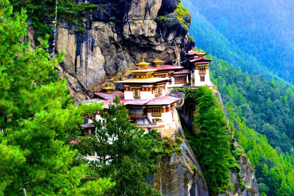 
Khung cảnh thiên nhiên yên bình của đất nước Bhutan.
