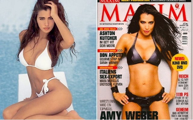 
Amy Weber từng là một mẫu nội y khá nổi tiếng tại Mỹ những năm cuối thập niên 90.

