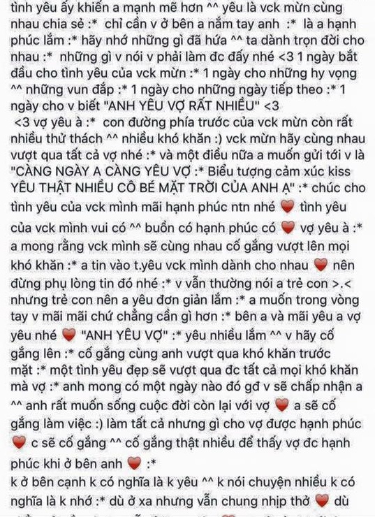 Status kỉ niệm tình yêu... 1 ngày!